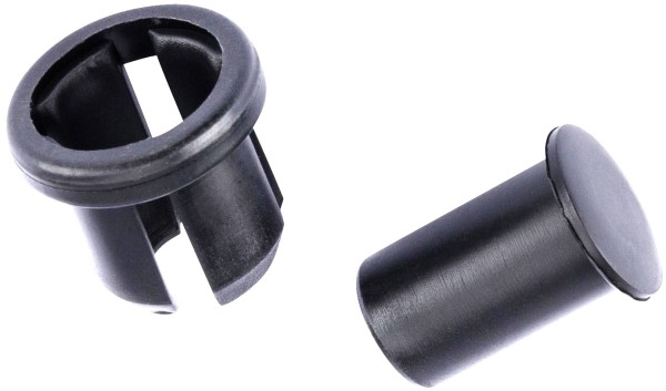 Lenkerstopfen 18mm PE schwarz, 20-St-Beutel - ooo