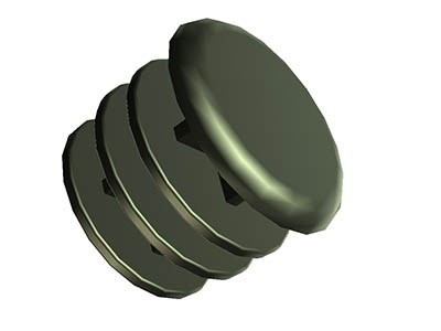 Lenkerstopfen 18mm PE schwarz, 20-St-Beutel